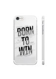 Cumpara ieftin Husa Silicon iPhone SE 2 2020 Clear Born To Win