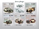 S. TOME E PRINCIPE 2009 - Automobile de epoca / colita MNH