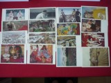 CARTE POSTALA STRAINE LOT 16 BUC RUSIA, ARTA, Necirculata, Printata