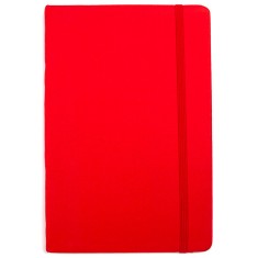 Agenda A5 rosie cu coperti rigide si elastic