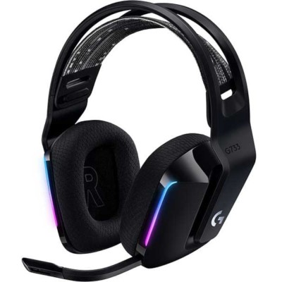 Casti Gaming Logitech Lightspeed G733, Wireless, Negru foto