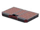 Container colectiv cu cutii negre, capac transparent - KISTENBERG