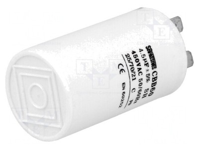 Condensator motor 4.5uF 450V foto