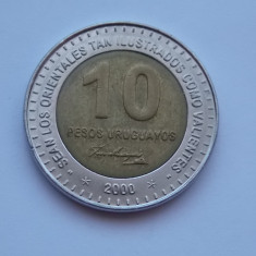 10 PESOS URUGUAY 2000