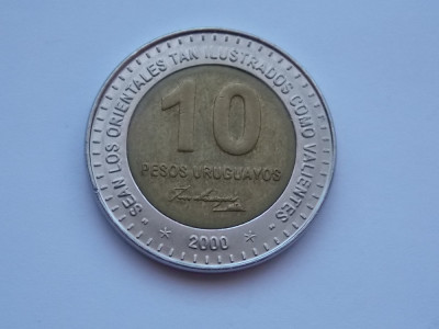 10 PESOS URUGUAY 2000 foto