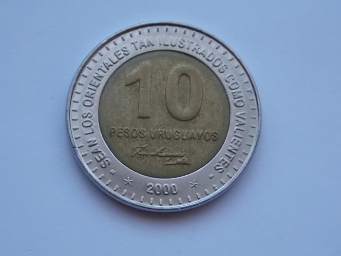 10 PESOS URUGUAY 2000