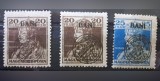 Rom&acirc;nia Ocupația Transilvaniei Emisiunea Cluj 1919 Supratipar Monograma Regatul Rom&acirc;niei pe Portret Regele Carol IV Lot 3 Timbre Neștampilat - TG1