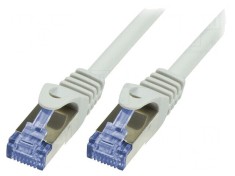 Patch cord S/FTP Cat6a Cu LSZH 10m Gri