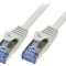 Patch cord S/FTP Cat 6a LSZH Gri 15m
