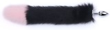 Dildo anal metalic Rosy Black and Pink Tail