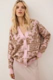 Bizuu cardigan LANZAR culoarea roz, LANZAR R&Oacute;ŻOWY