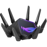 Router Gaming Wireless ASUS ROG Rapture GT-AXE16000, AXE16000, Quad-Band, Quad-Core 2.0GHz CPU, 256MB/2GB Flash/RAM, 10G dual-port, AiProtection Pro,