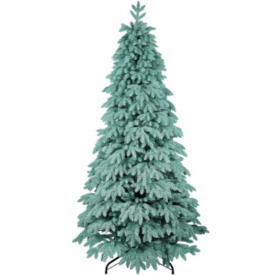 Brad Artificial Premium Blue 314 Ramuri Full 3D PE Albastru/Argintiu/Verde 180 cm foto