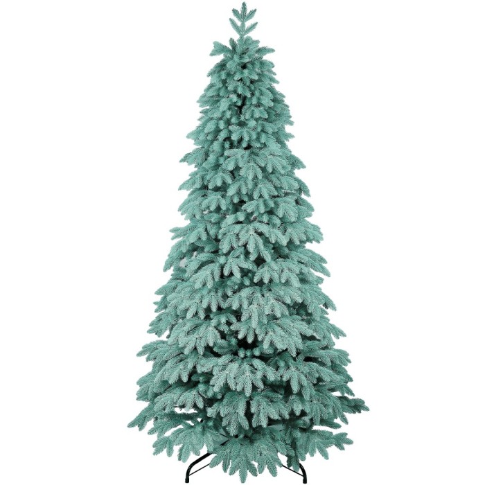Brad Artificial Premium Blue 314 Ramuri Full 3D PE Albastru/Argintiu/Verde 180 cm