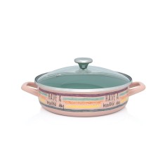Oala cu capac Divan Dan Metalac, email, 26cm, 4l