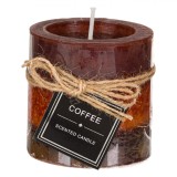 Lum&acirc;nare Parafinat Scented Candle, Cafea, Maro, 6.8x7.2cm, Oem