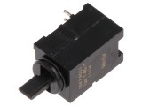 Comutator basculant SP3T (ON)-OFF-(ON) 0,5A/60VAC THT