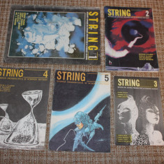 Revista String nr 1 1990, 2, 3, 4, 5 sf science fiction