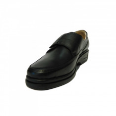 Pantofi dama cu talpa ortopedica din piele naturala inchizatoare arici Gitanos Negru 38 EU foto