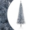 Brad de Crăciun artificial subțire, argintiu, 120 cm
