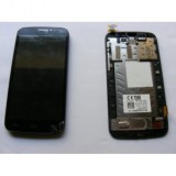 Display LCD Alcatel OT Pop C7 Negru Original (Touch Fisurat) - Piese Schimb Telefon