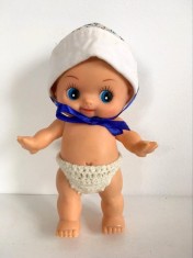 * Papusa Kewpie expresiva, 19 cm, vintage, cauciuc foto