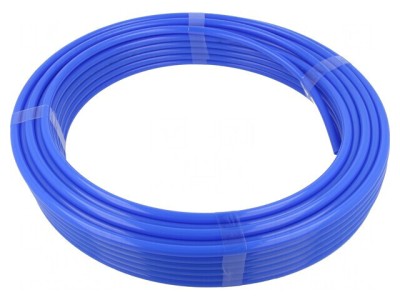 Cablu pneumatic poliamidă 6 albastru 25m 17bar foto