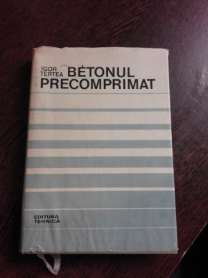 Betonul precomprimat - Igor Tertea foto