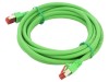 Cablu Patch S/FTP Cat6 Verde 3m LSZH 27AWG