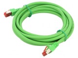 Cablu Patch S/FTP Cat6 Verde 3m LSZH 27AWG