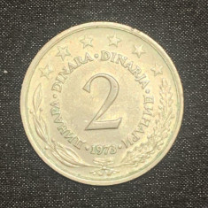 Moneda 2 dinari 1973 Iugoslavia