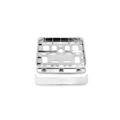 Suport numar inmatriculare cromat pentru scooter 11.4 x 14cm FAVLine Selection foto