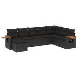 Cumpara ieftin Patio Sofa Set 8-Locuri Black