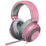 Casti Gaming Razer Kraken Pro V2 Oval, Quartz Edition, Roz