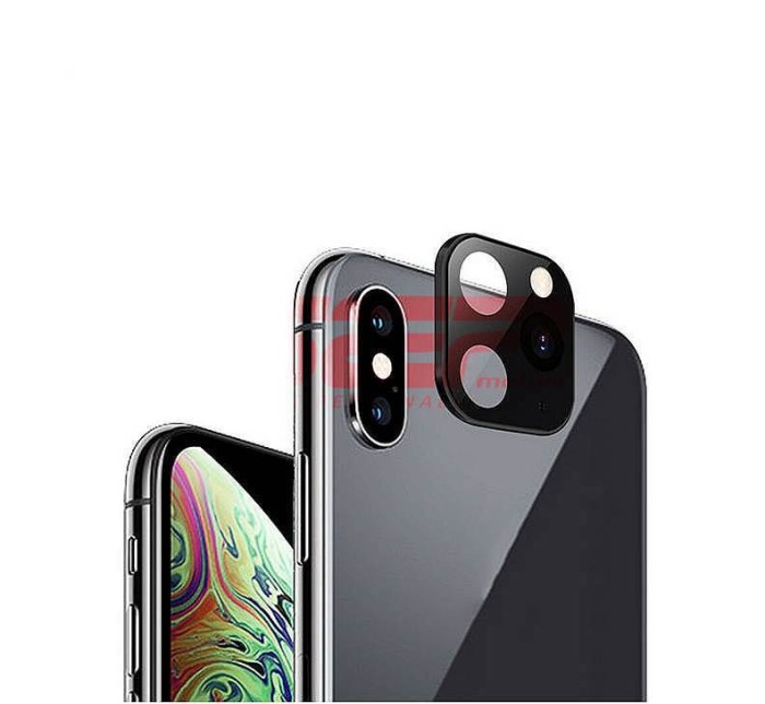 Lentila camera spate transformare iPhone X in iPhone 11 Pro / 11 Pro Max BLACK