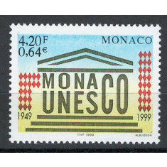 Monaco 1999 2465 MNH - 50 de ani de la admiterea Monaco la UNESCO