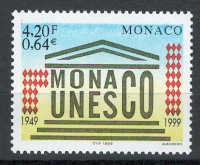 Monaco 1999 2465 MNH - 50 de ani de la admiterea Monaco la UNESCO foto