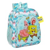 Rucsac scoala clasa I -III Sponge Bob sTAY Positive, Jad