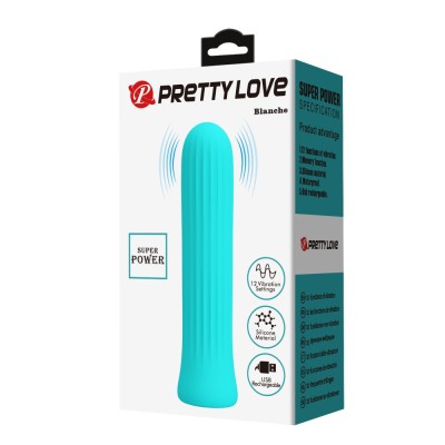 Vibrator Clasic Blanche, Verde, 10 cm foto