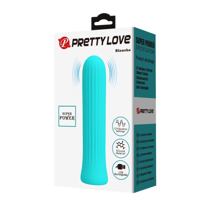 Vibrator Clasic Blanche, Verde, 10 cm