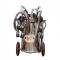 EMT. Aparat de muls bovine Melasty cu cadru galvanizat 2 posturi si 1 bidon inox 25 litri