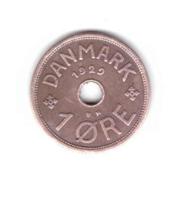 Moneda Danemarca 1 ore 1929, stare foarte buna, curata foto