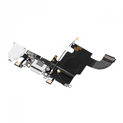 Banda cu Conector Incarcare - Audio - Microfon Apple iPhone 6s, Alb foto