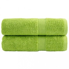 vidaXL Prosoape de m&acirc;ini premium SOLUND 2 buc. verde 50x100cm 600 gsm