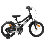 vidaXL Bicicletă pentru Copii 16 Inci pentru 4-6 ani Negru 42009379