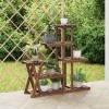 VidaXL Suport pentru flori, 95 x 25 x 96 cm, lemn masiv de brad 362879