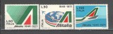Italia.1971 25 ani compania aeriana ALITALIA SI.795