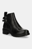 Answear Lab botine femei, culoarea negru, cu toc drept, izolare usoara
