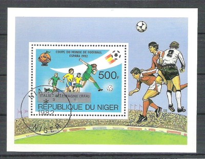Niger 1982 Sport, perf. sheet, used R.001 foto