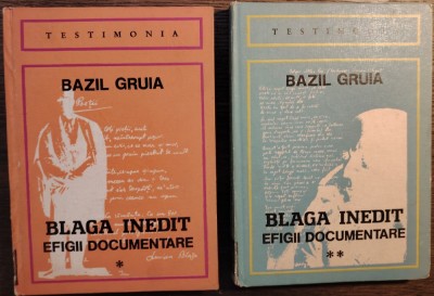 Bazil Gruia - Blaga inedit. Efigiii documentare (2 vol.) foto